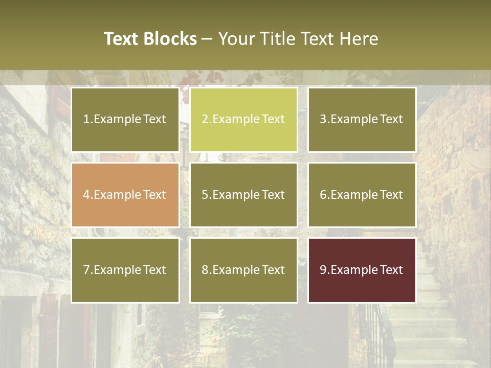 Wall View Oil PowerPoint Template