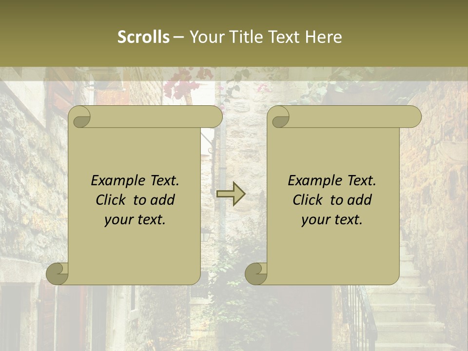Wall View Oil PowerPoint Template