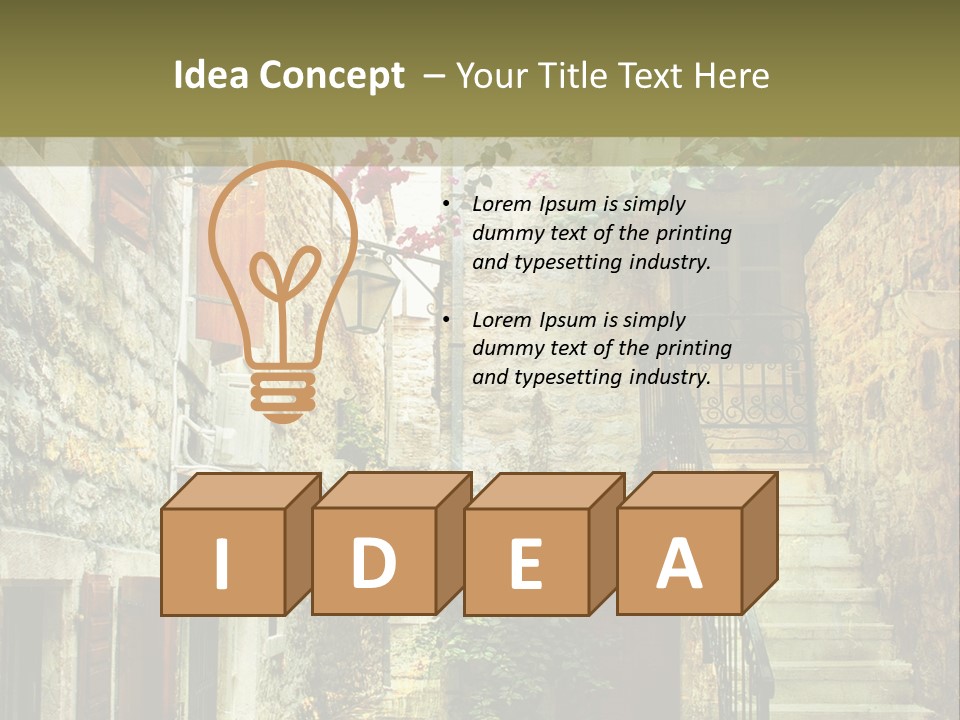 Wall View Oil PowerPoint Template