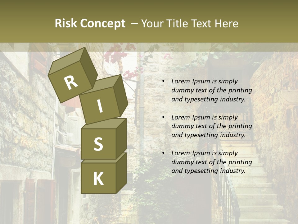 Wall View Oil PowerPoint Template