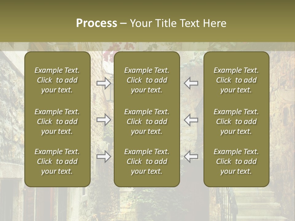 Wall View Oil PowerPoint Template