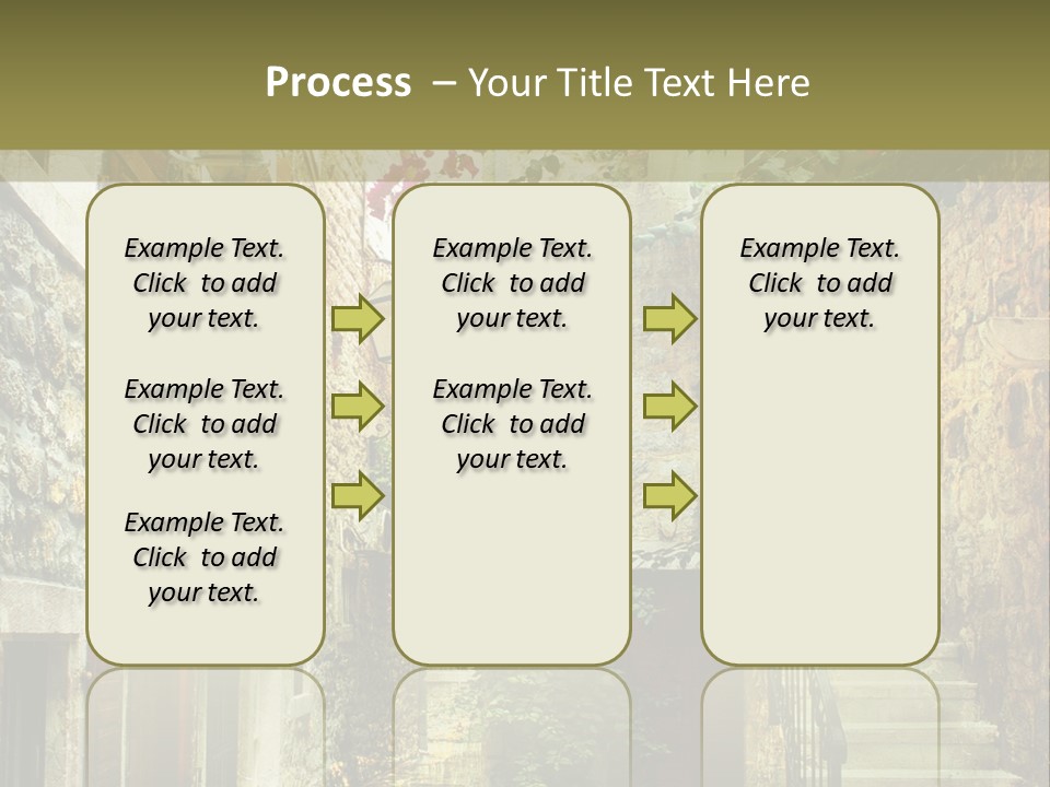 Wall View Oil PowerPoint Template
