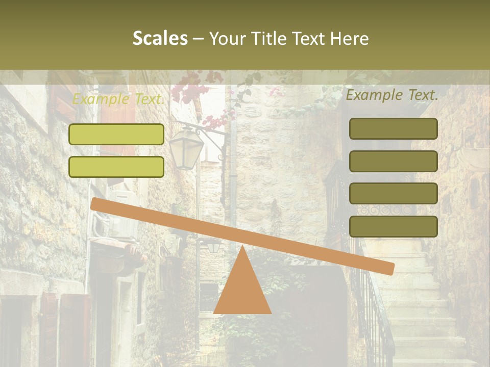 Wall View Oil PowerPoint Template