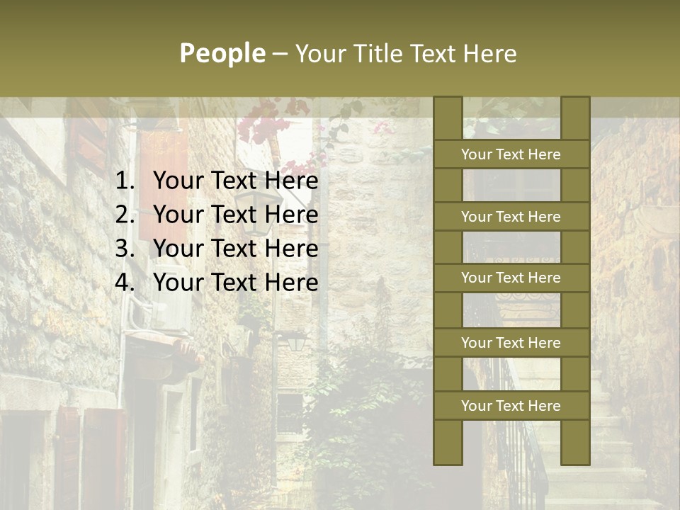 Wall View Oil PowerPoint Template