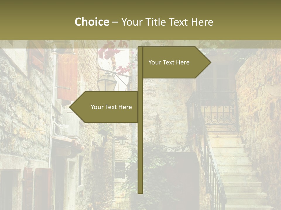 Wall View Oil PowerPoint Template