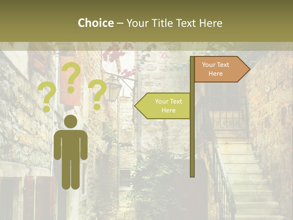 Wall View Oil PowerPoint Template