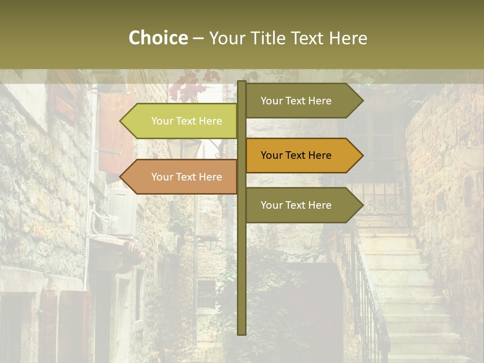 Wall View Oil PowerPoint Template