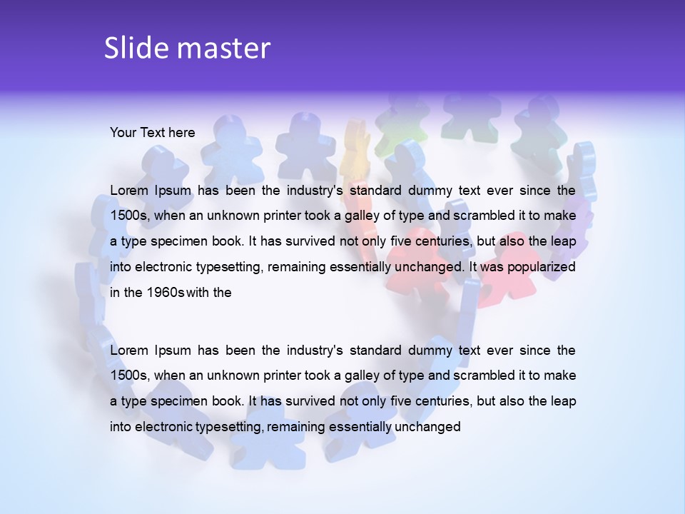 Community Person Wood PowerPoint Template