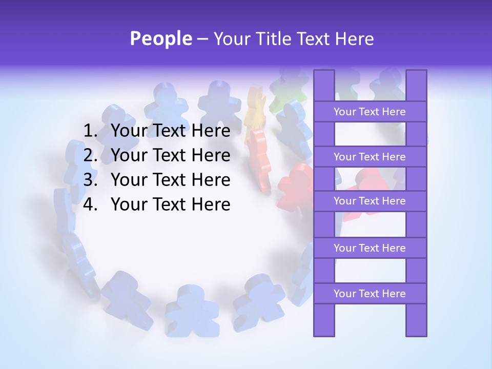 Community Person Wood PowerPoint Template