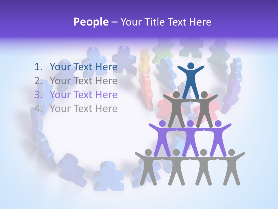 Community Person Wood PowerPoint Template