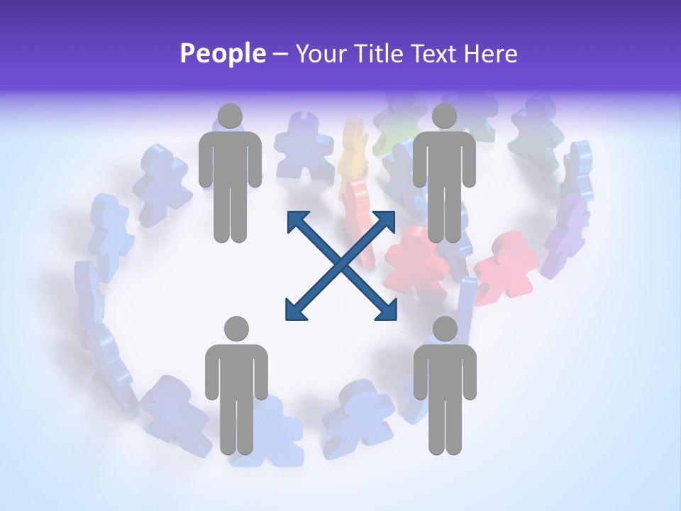 Community Person Wood PowerPoint Template