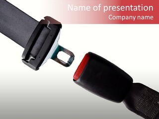 Seatbelt Vehicle Belt PowerPoint Template