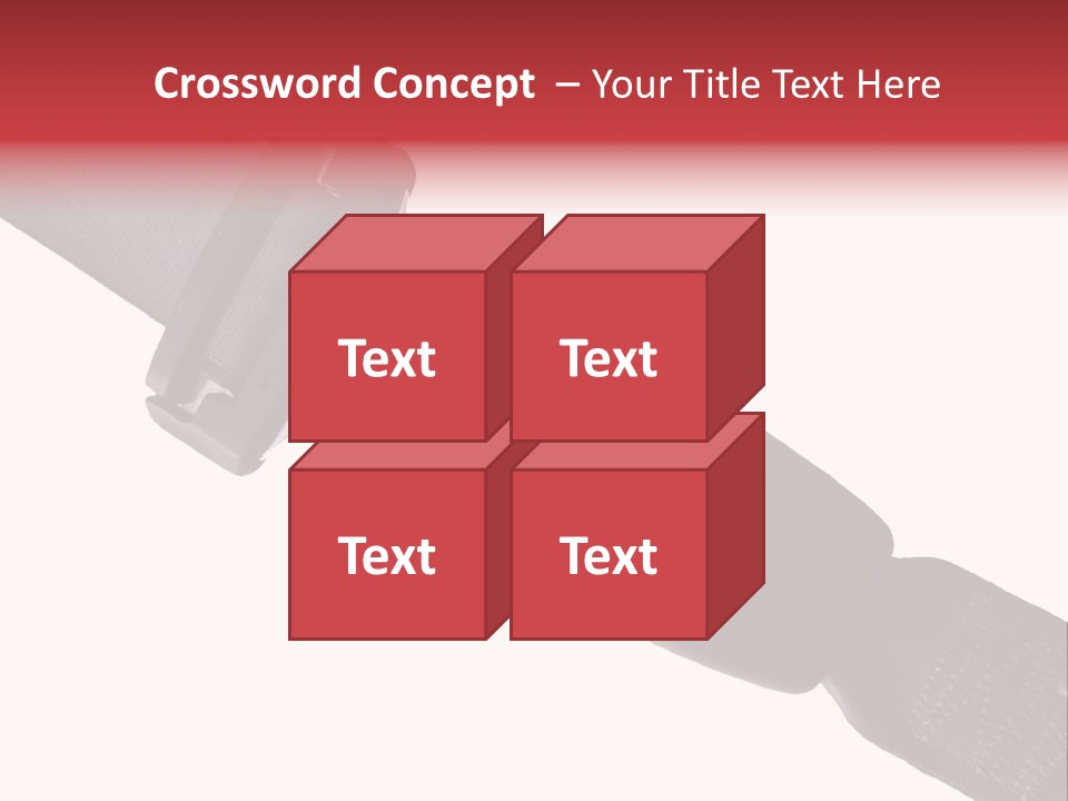 Seatbelt Vehicle Belt PowerPoint Template