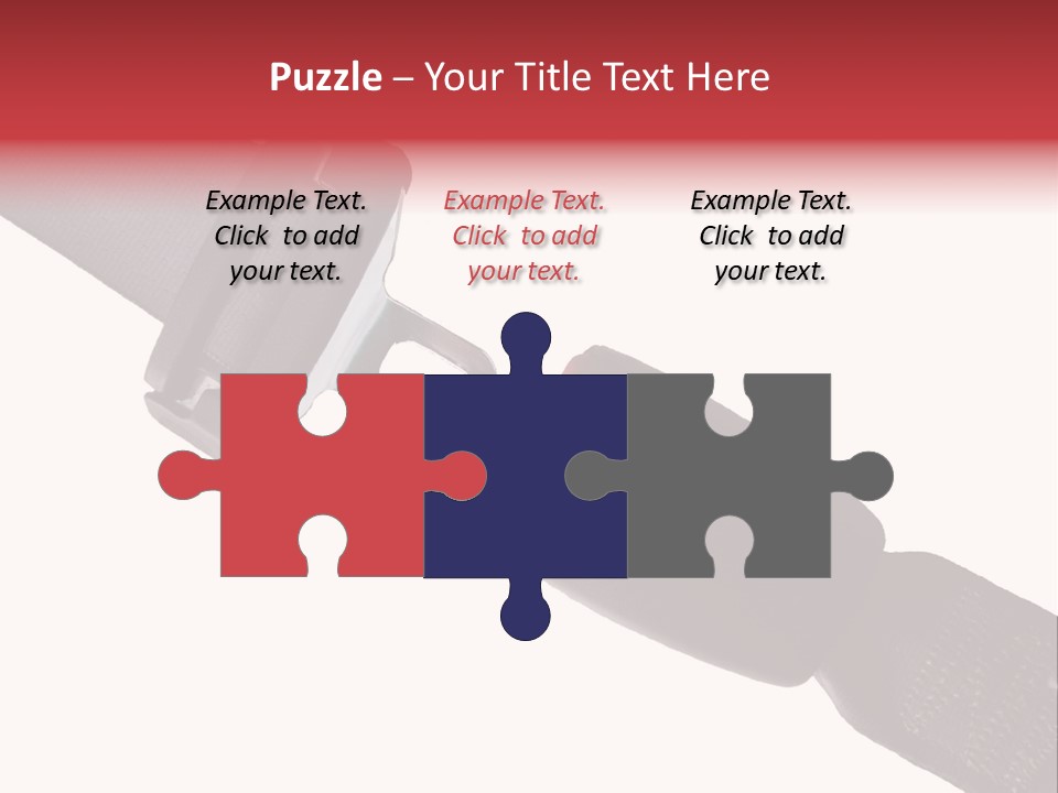 Seatbelt Vehicle Belt PowerPoint Template