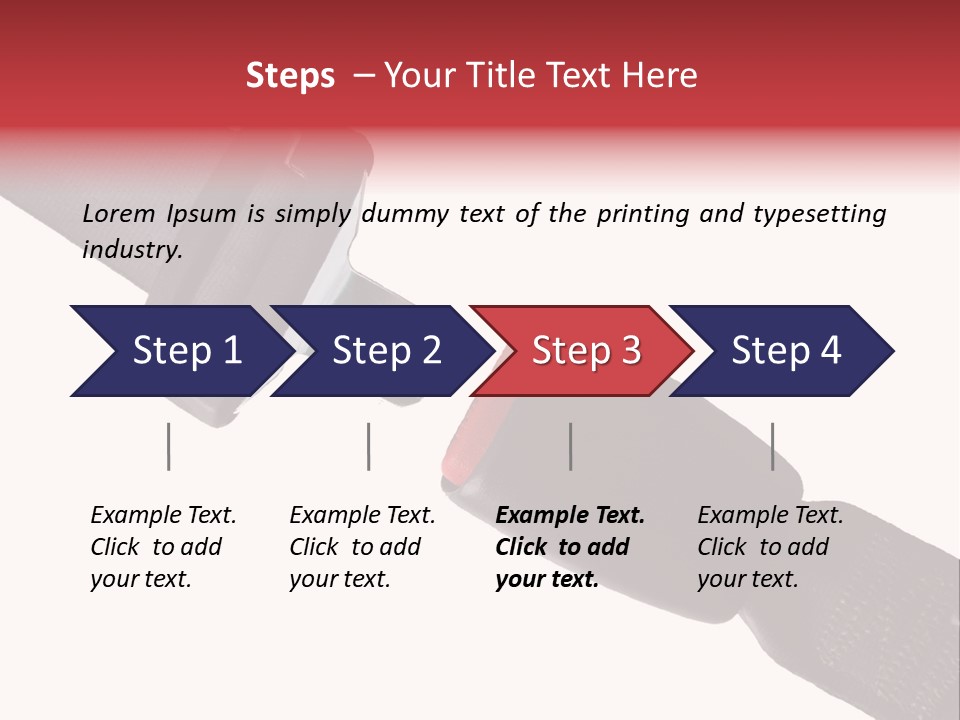 Seatbelt Vehicle Belt PowerPoint Template