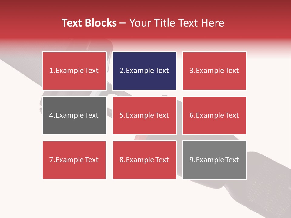 Seatbelt Vehicle Belt PowerPoint Template