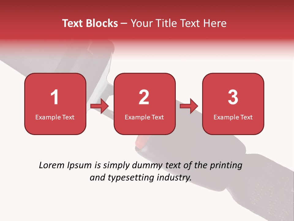 Seatbelt Vehicle Belt PowerPoint Template
