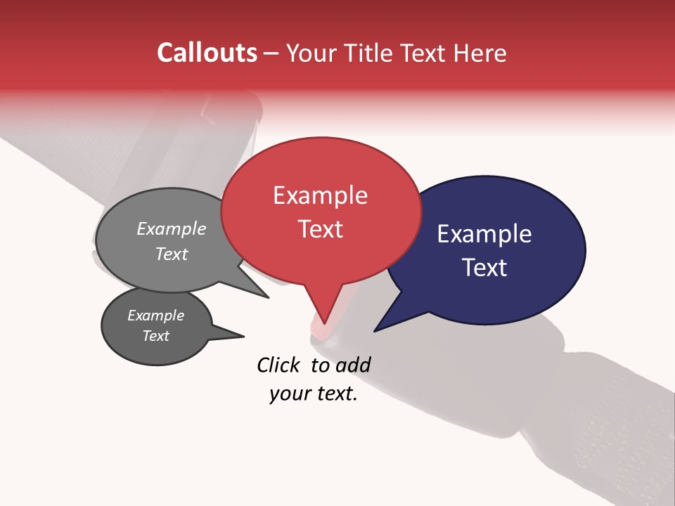 Seatbelt Vehicle Belt PowerPoint Template