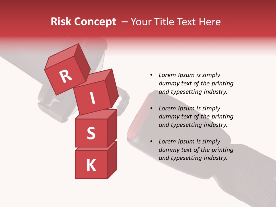 Seatbelt Vehicle Belt PowerPoint Template