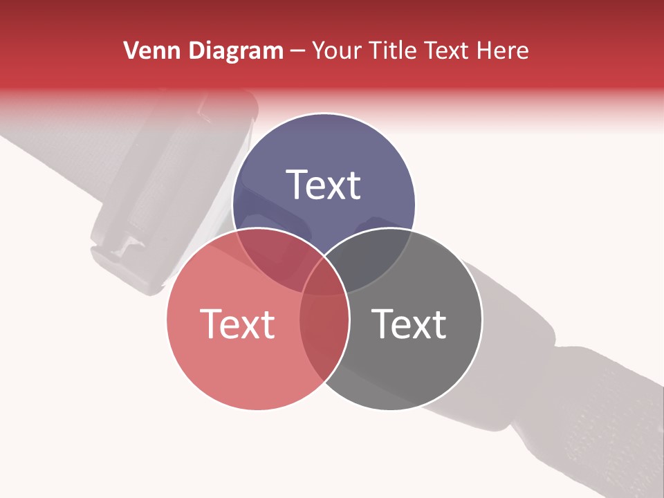Seatbelt Vehicle Belt PowerPoint Template