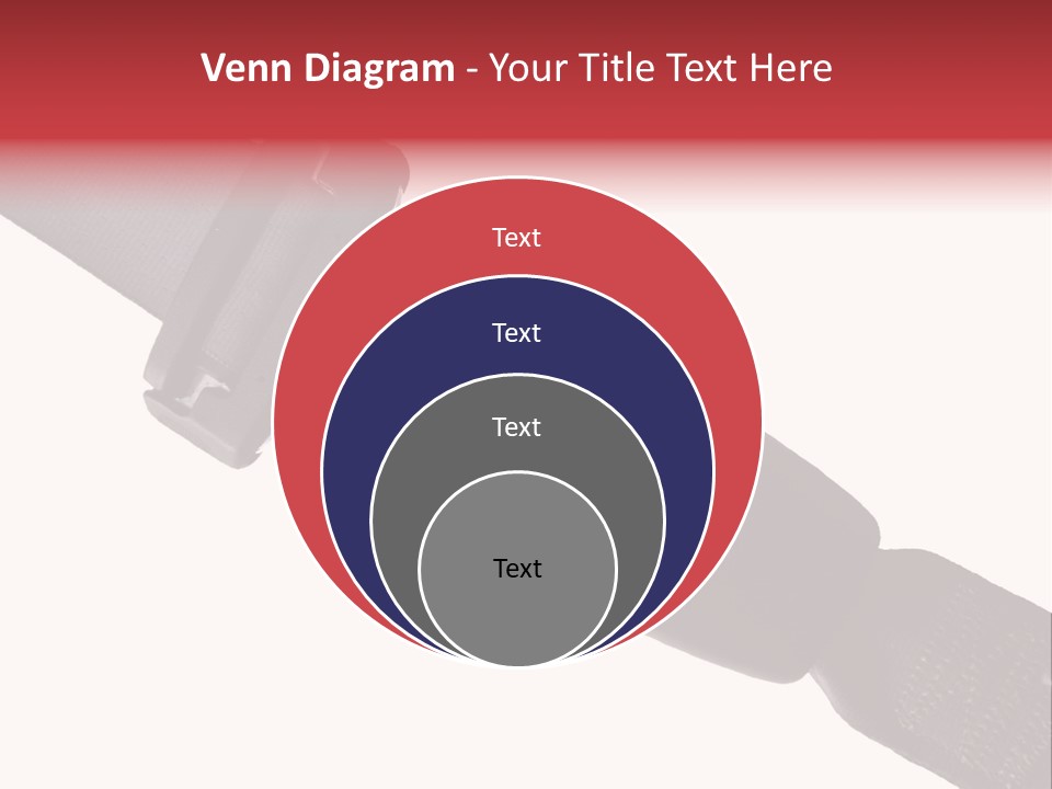 Seatbelt Vehicle Belt PowerPoint Template