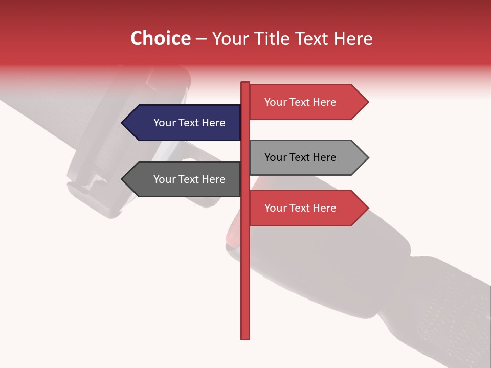 Seatbelt Vehicle Belt PowerPoint Template