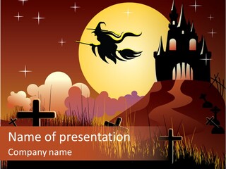 Autumn Holiday Devil PowerPoint Template