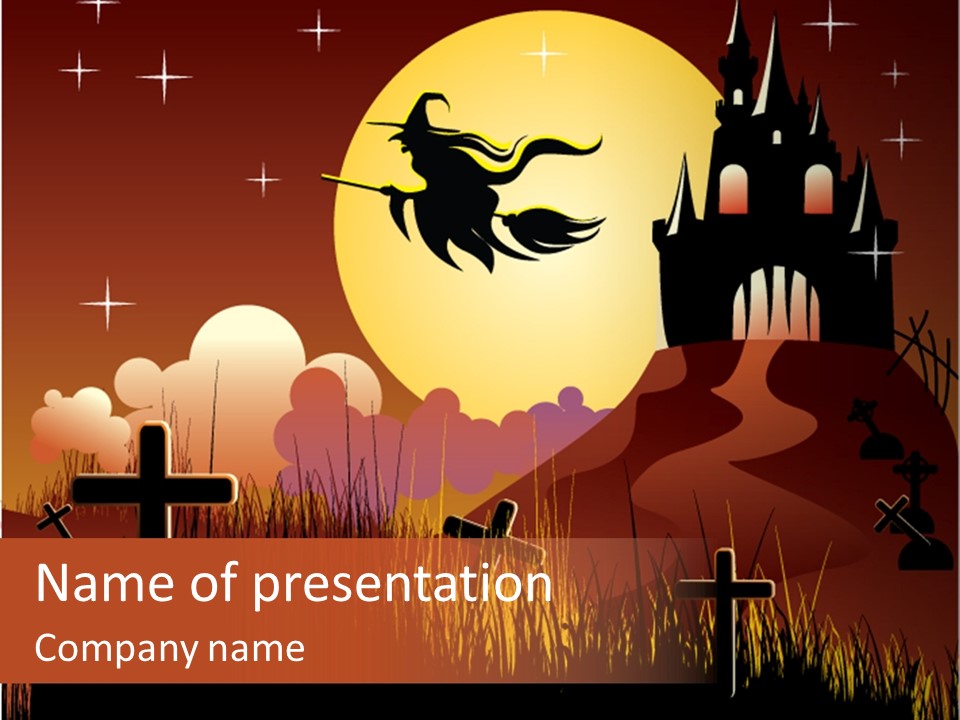 Autumn Holiday Devil PowerPoint Template