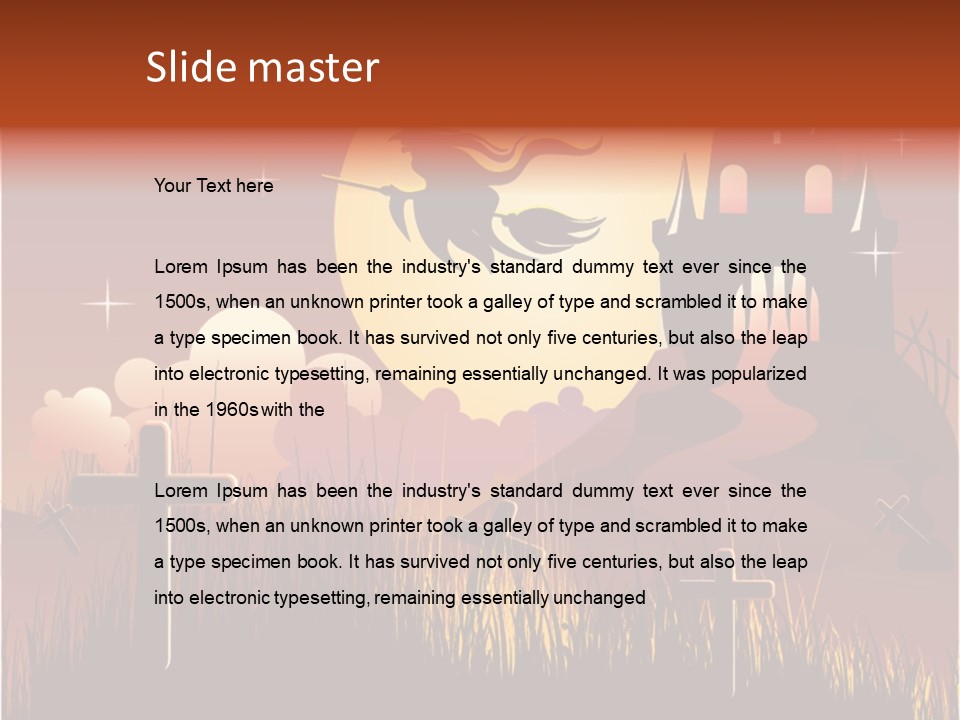 Autumn Holiday Devil PowerPoint Template