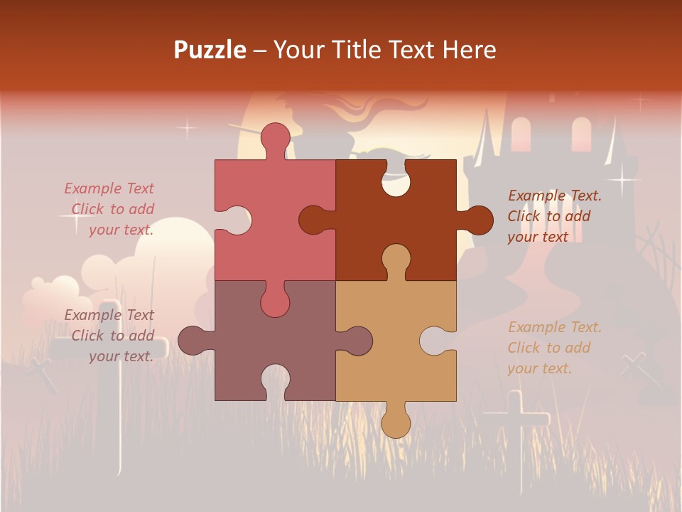 Autumn Holiday Devil PowerPoint Template