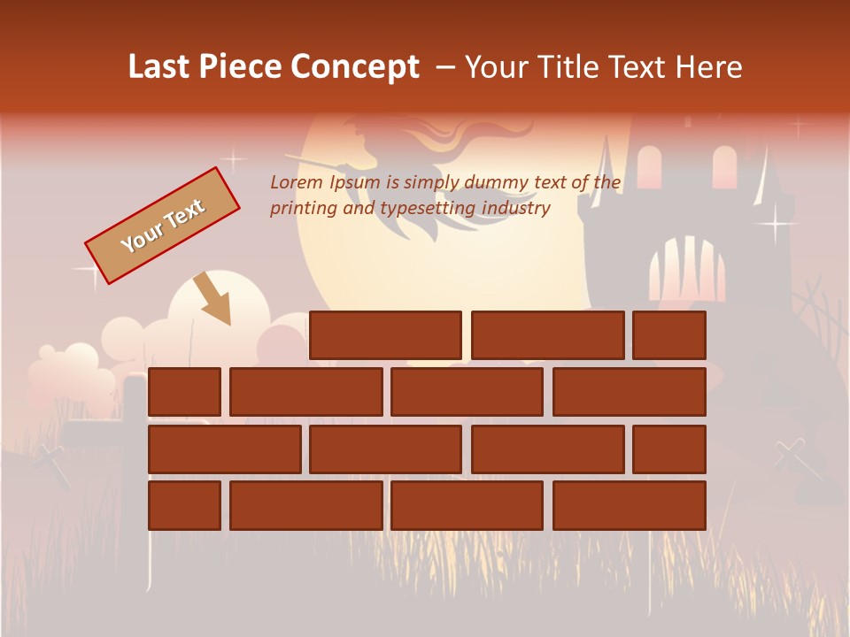 Autumn Holiday Devil PowerPoint Template
