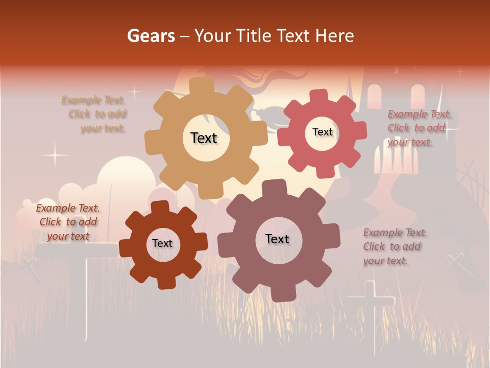 Autumn Holiday Devil PowerPoint Template