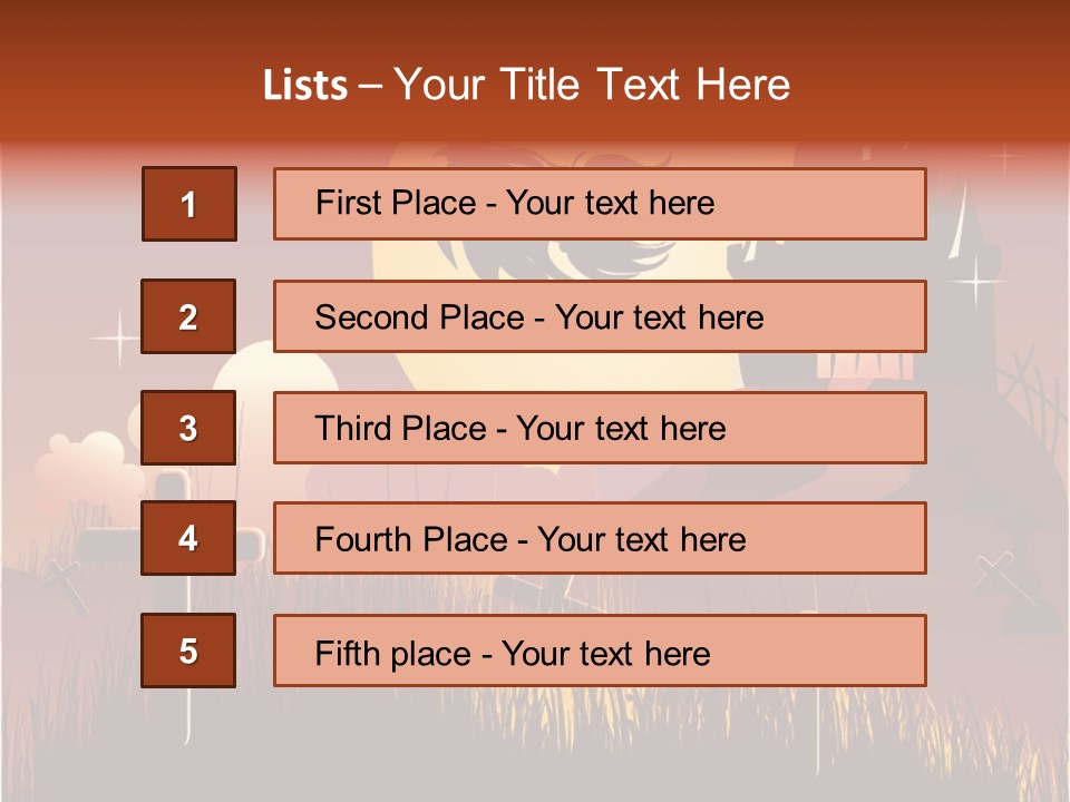 Autumn Holiday Devil PowerPoint Template