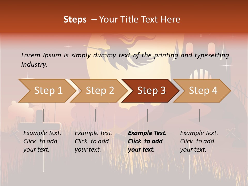 Autumn Holiday Devil PowerPoint Template