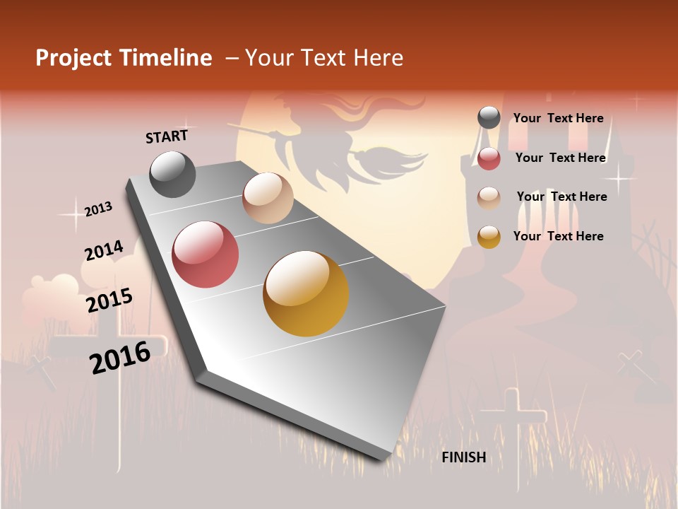 Autumn Holiday Devil PowerPoint Template