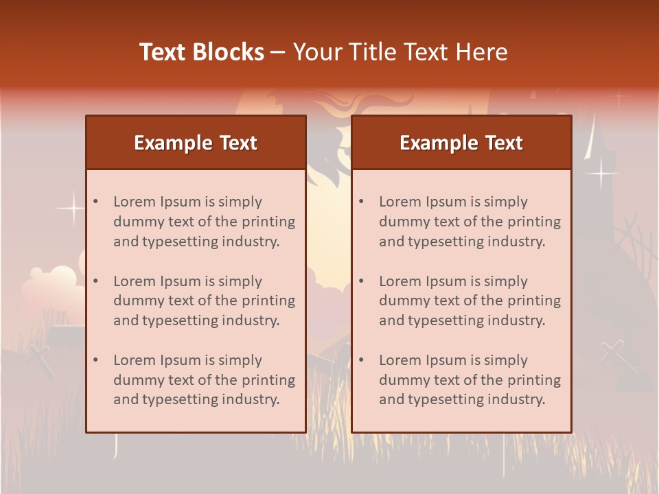 Autumn Holiday Devil PowerPoint Template