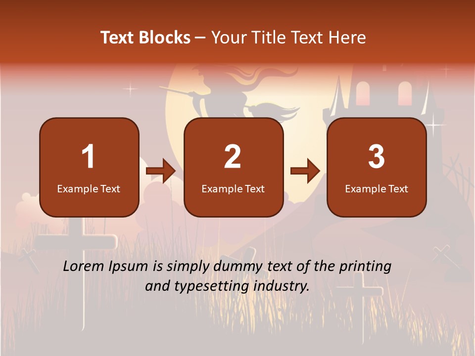 Autumn Holiday Devil PowerPoint Template