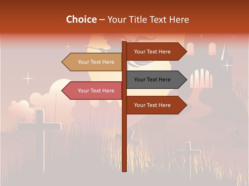 Autumn Holiday Devil PowerPoint Template