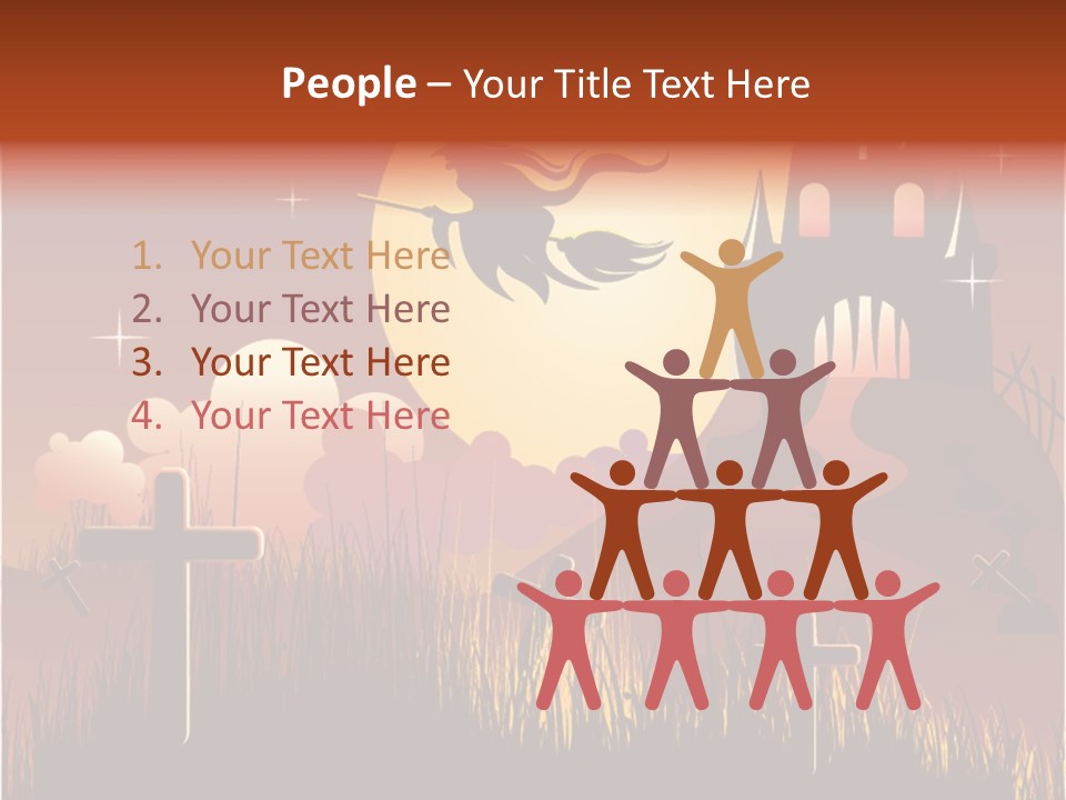 Autumn Holiday Devil PowerPoint Template