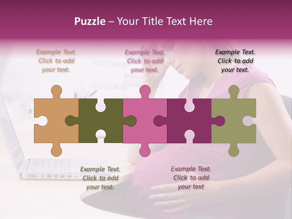 Bump Person Maternity PowerPoint Template