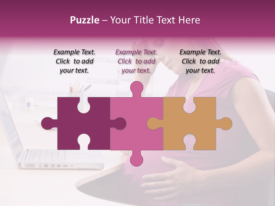 Bump Person Maternity PowerPoint Template