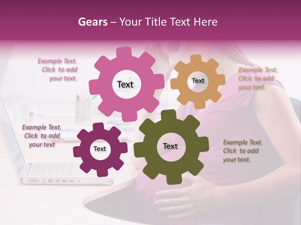 Bump Person Maternity PowerPoint Template