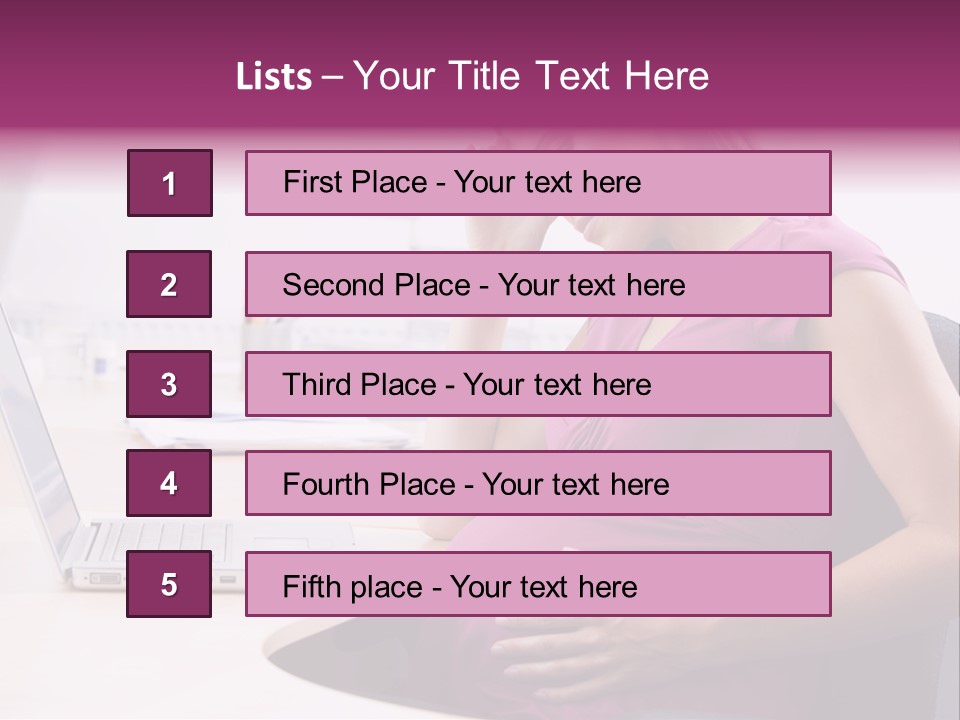 Bump Person Maternity PowerPoint Template