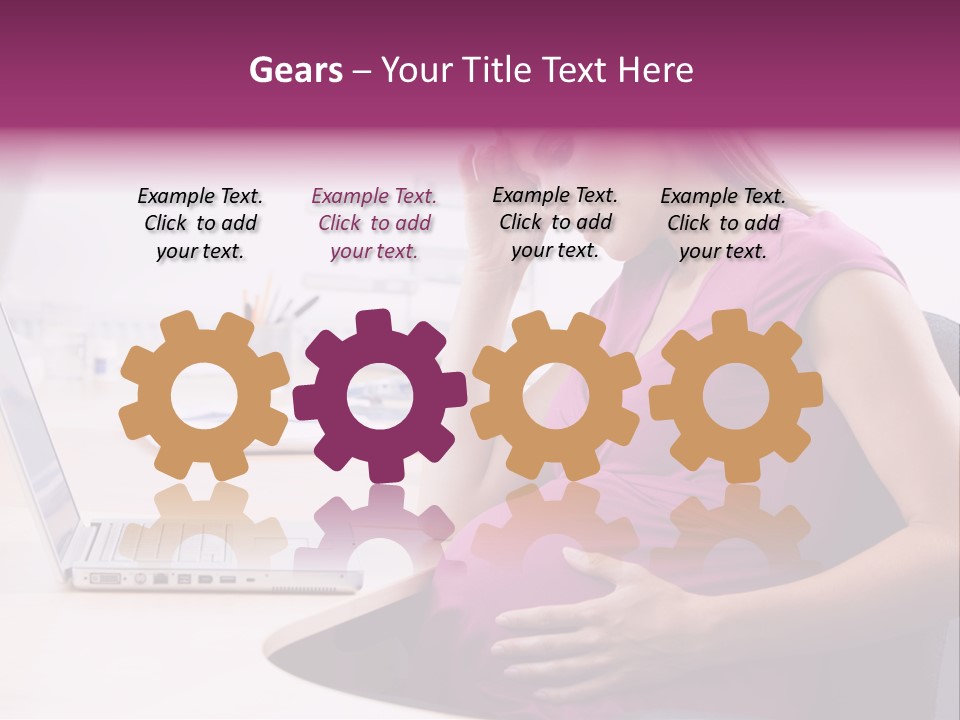 Bump Person Maternity PowerPoint Template