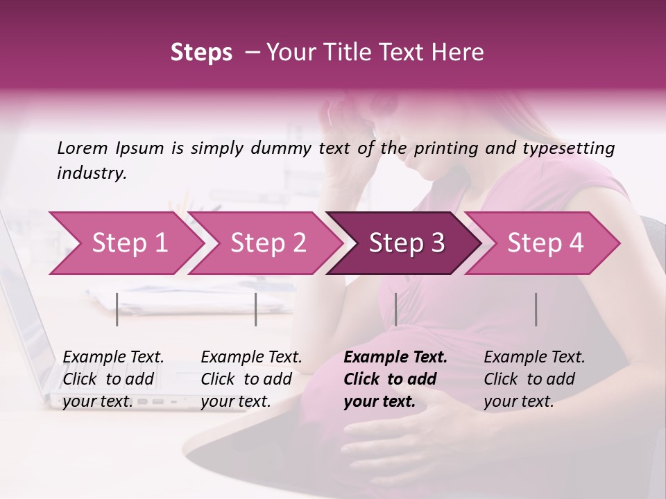 Bump Person Maternity PowerPoint Template