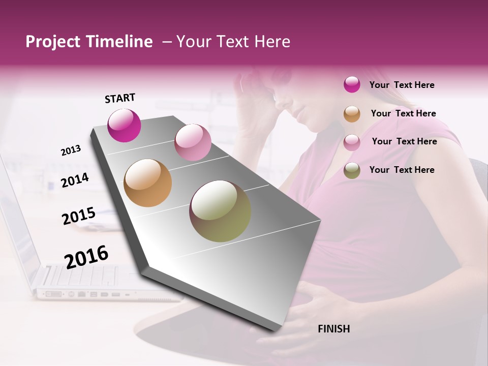 Bump Person Maternity PowerPoint Template