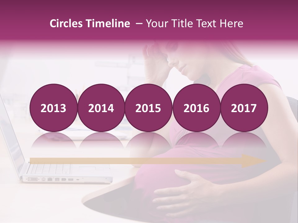 Bump Person Maternity PowerPoint Template