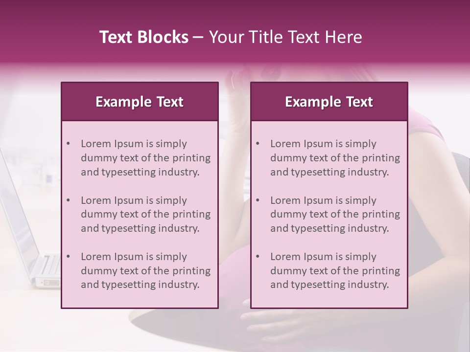 Bump Person Maternity PowerPoint Template