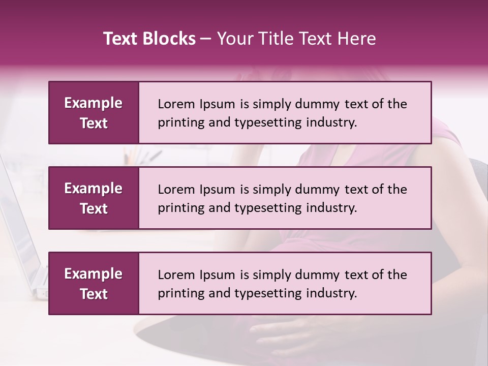 Bump Person Maternity PowerPoint Template