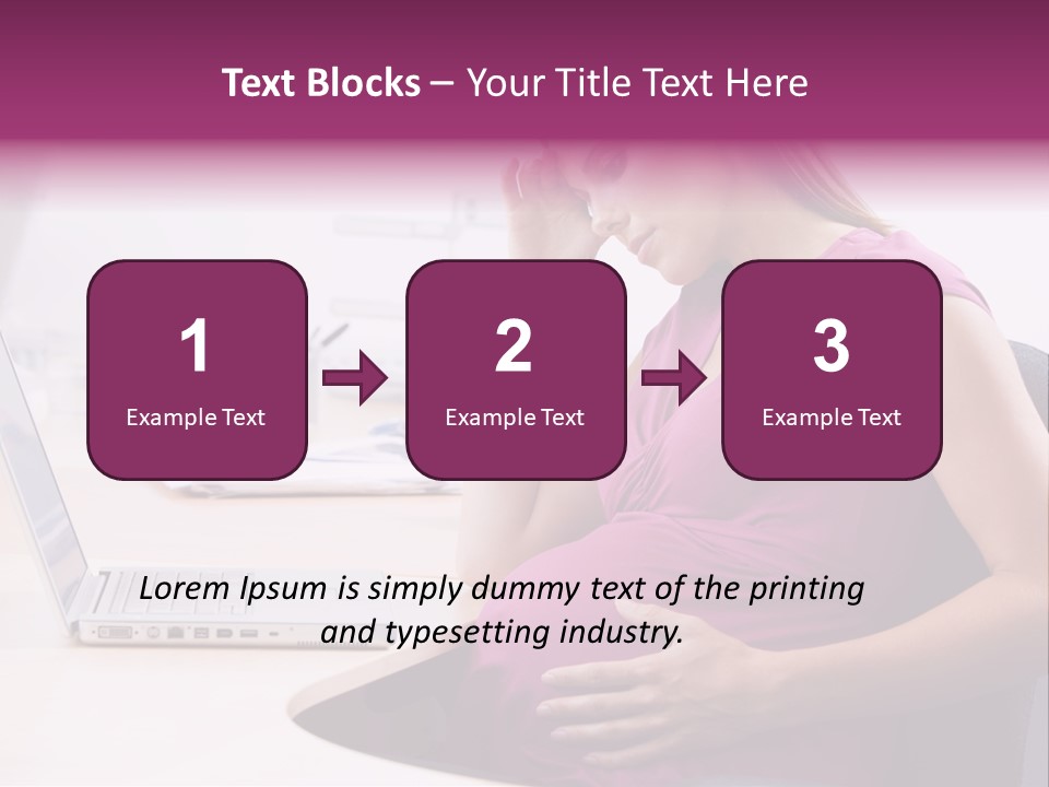 Bump Person Maternity PowerPoint Template